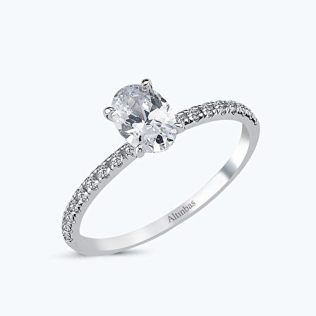 Altın Sırataş Oval Yüzük