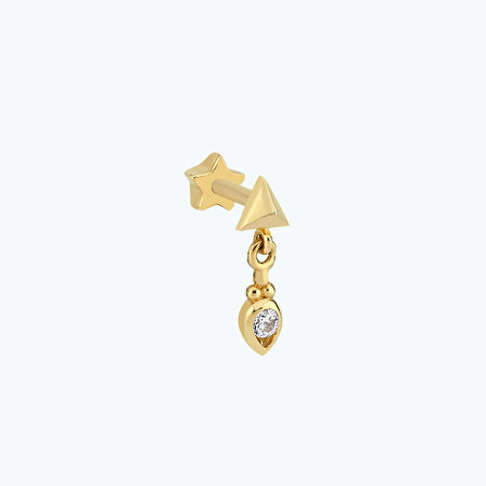 Altın Tragus Piercing