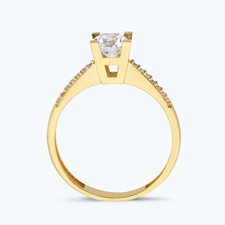 Altın Tektaş Yüzük