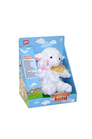 Masalcı Kuzu Oyuncak Peluş Kuzu Oyuncak Masal Anlatan Kuzu 14 Farklı Masal Anlatır