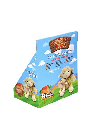 Masalcı Kuzu Oyuncak Peluş Kuzu Oyuncak Masal Anlatan Kuzu 14 Farklı Masal Anlatır