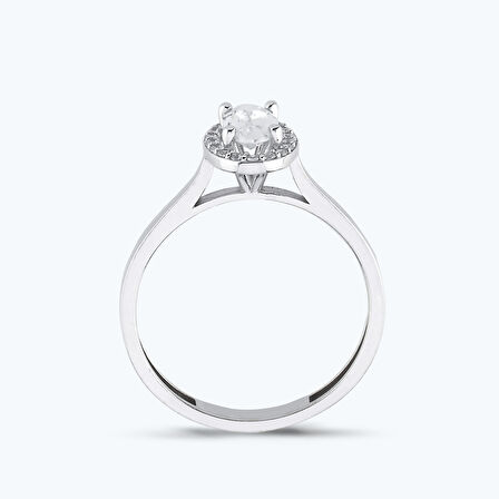 Altın Oval Taşlı Yüzük