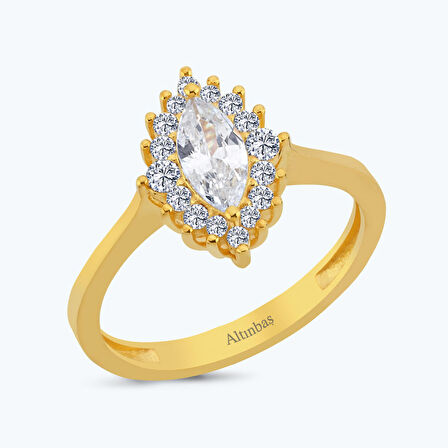 22 Ayar Altın Badem Yüzük