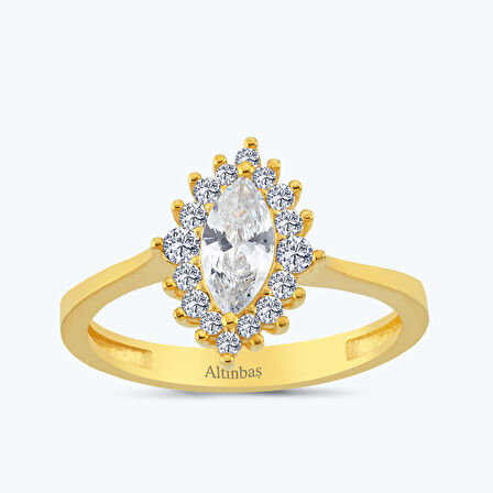 22 Ayar Altın Badem Yüzük