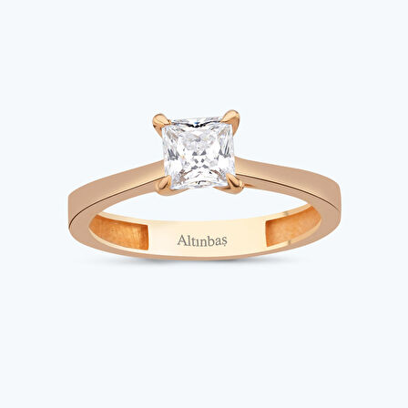 Altın Tektaş Yüzük