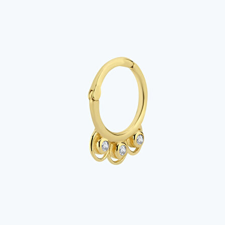 Altın Helix Piercing