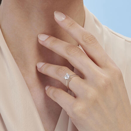 Altın Tektaş Yüzük