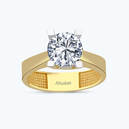 Altın Tektaş Yüzük