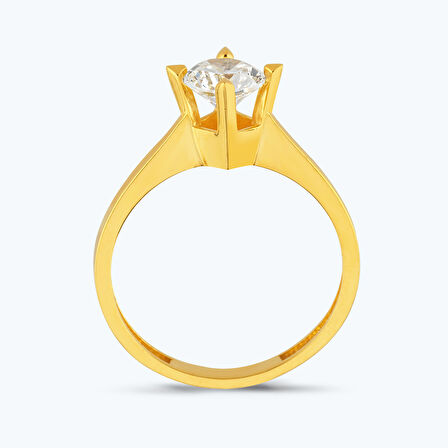 22 Ayar Altın Tektaş Yüzük