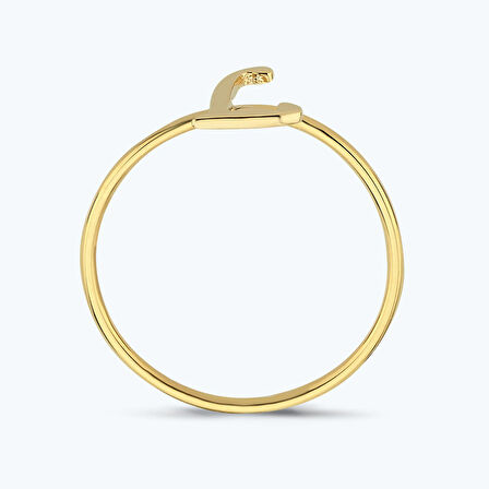 Altın L Harfi Yüzük