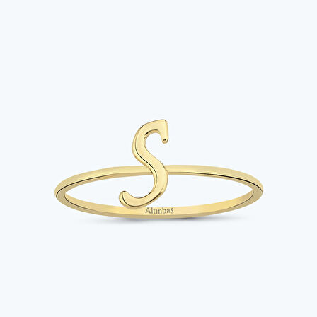 Altın S Harfli Yüzük