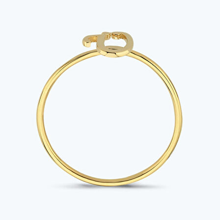 Altın Ü Harfli Yüzük