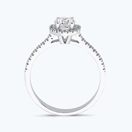 Altın Yuvarlak Taşlı Yüzük