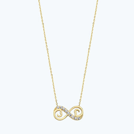 Altın Sonsuzluk Kolye