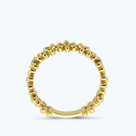 Altın Çiçek Yüzük