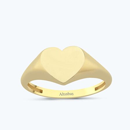Altın Kalp Yüzük