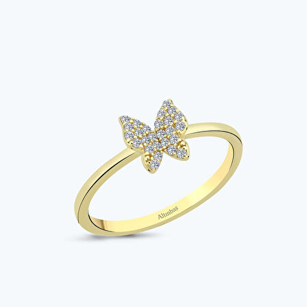 Altın Kelebek Yüzük