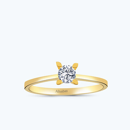 22 Ayar Altın Tektaş Yüzük