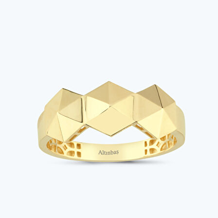 Altın Zikzak Yüzük
