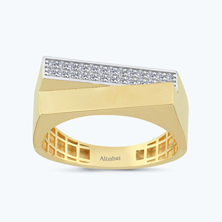 Altın Sıra Taş Yüzük