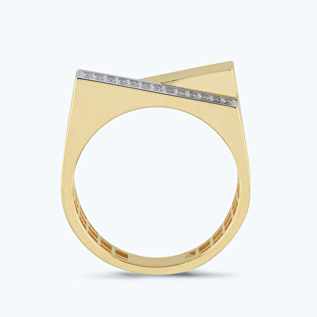 Altın Sıra Taş Yüzük