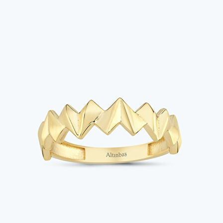 Altın Zikzak Yüzük