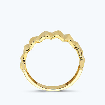 Altın Zikzak Yüzük