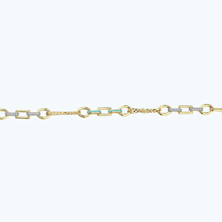 Altın Halka Zincir Bileklik