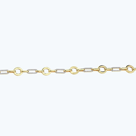 Altın Halka Zincir Bileklik