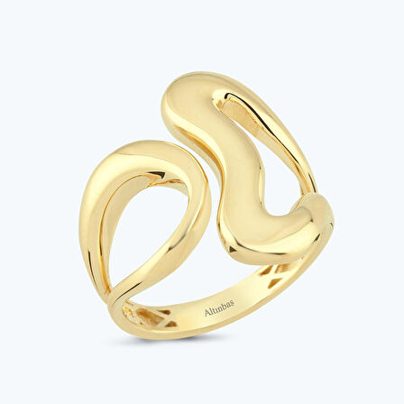 Altın Dalga Yüzük