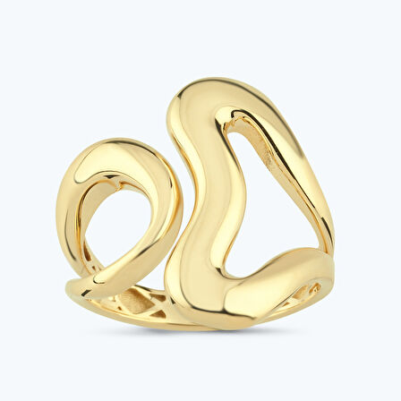 Altın Dalga Yüzük