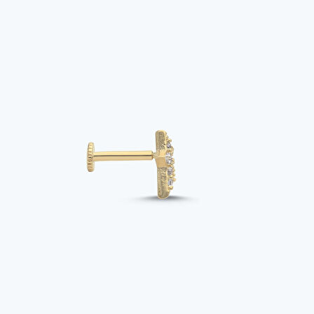 Altın Tragus Yıldız Piercing