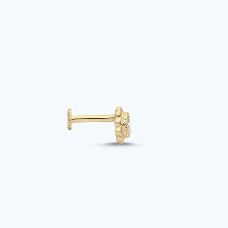 Altın Tragus Tektaş Piercing