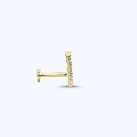 Altın Tragus Sırataş Piercing