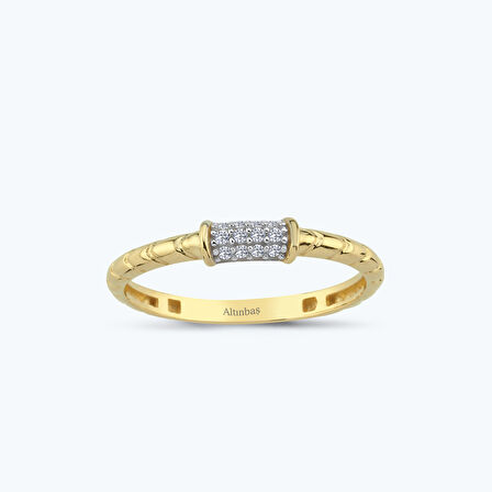 Altın Taşlı Yüzük