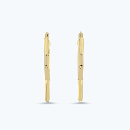 Altın Yıldız Halka Küpe