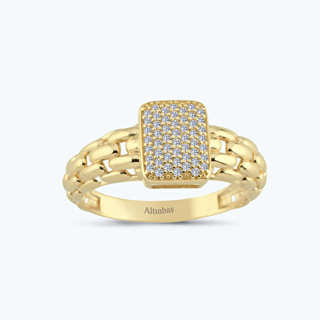 Altın Taşlı Yüzük