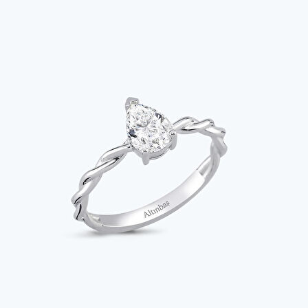 Altın Damla Tektaş Yüzük