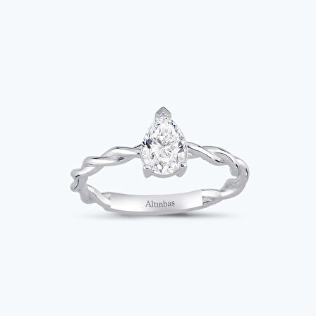 Altın Damla Tektaş Yüzük