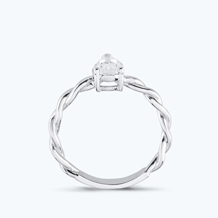 Altın Damla Tektaş Yüzük