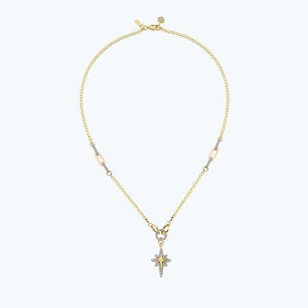 Altın Kutup Yıldızı Kolye