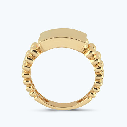 Altın Çift Sıra Toplu Yüzük