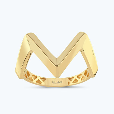 Altın Zikzak Yüzük