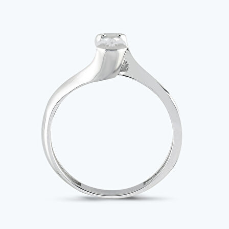 Altın Oval Tektaş Yüzük