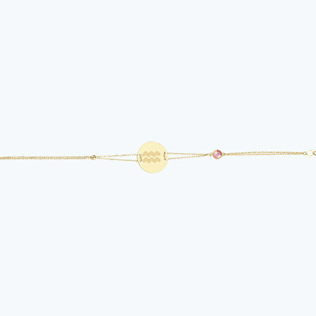 Altınbaş Burç Kova Bileklik
