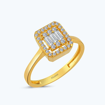 22 Ayar Altın Baget Yüzük