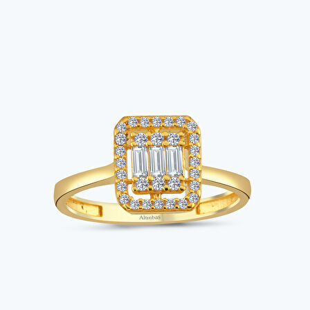 22 Ayar Altın Baget Yüzük