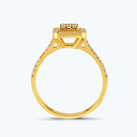 22 Ayar Altın Baget Yüzük