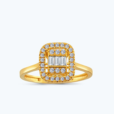 22 Ayar Altın Baget Yüzük