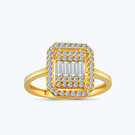 22 Ayar Altın Baget Yüzük